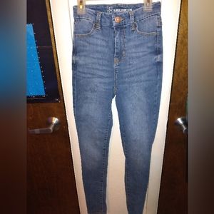 NOBO super high rise blue skinny jeans, size 1